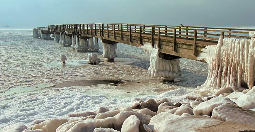 Winter in Sassnitz, Wetter in Sassnitz