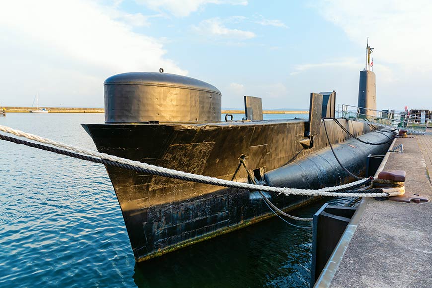 Das U-Boot HMS Otus (S18) in Sassnitz