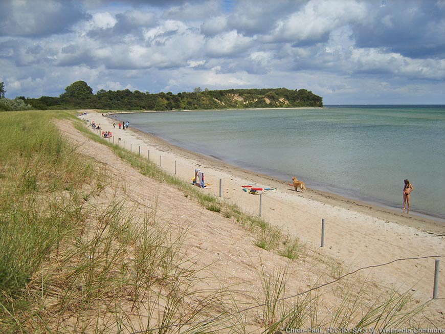 Badestrand in Lobbe